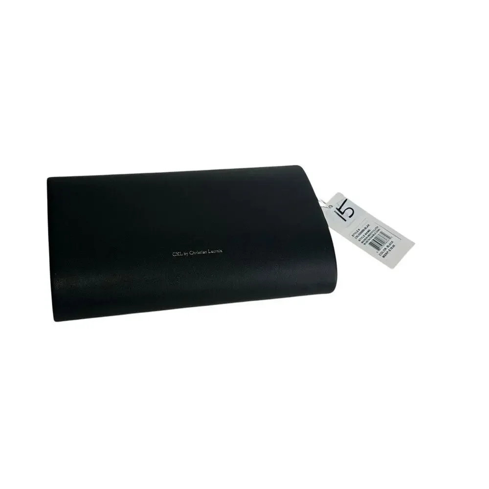 CXL By Christian Lacroix Black Clutch With Detachable Chain